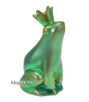 Zsolnay Green Eosin Princess Frog