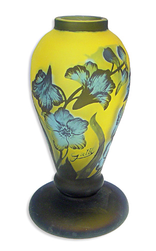 Cameo Glass Reproduction Galle Vase