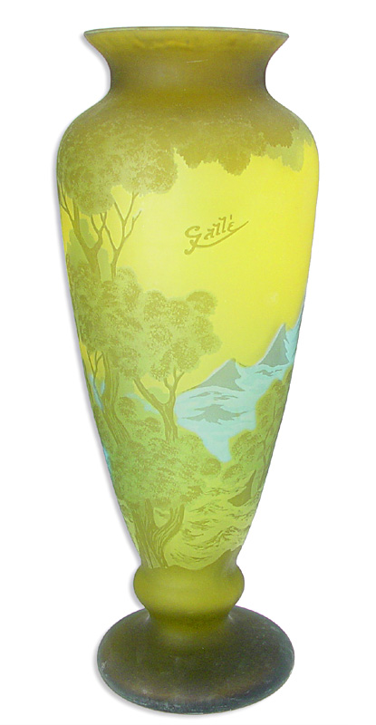 Cameo Glass Reproduction Galle Vase