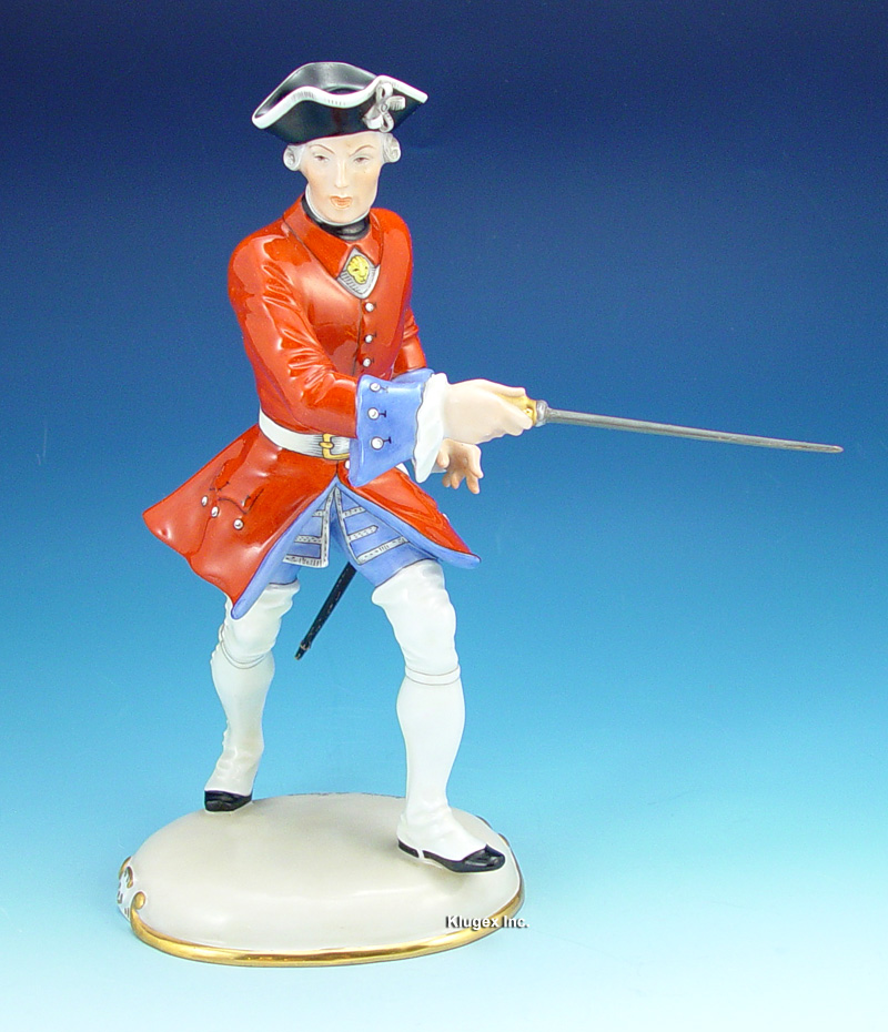 Rare Herend Figurine � France Officer