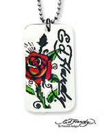 Ed Hardy®  -Rózsaszál- Medál Nyaklánccal