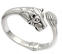 925 Sterling Ezüst Oroszlán Karperec