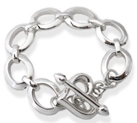 925 Sterling Ezüst Karkötő Szívvel