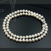 Igazgyöngy Nyaklánc .925 Sterling Ezüsttel
