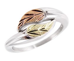 Black Hills Sterling Ezüst & 12K Arany Gyűrű 54