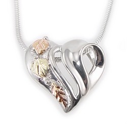 Black Hills Sterling Ezüst & 12K Arany Szív Medál