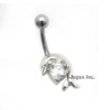 Ezüst Piercing Cirkóniával – Delfin