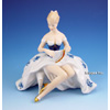 Vintage Cobalt Wallendorf Lady Figurine