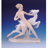 Large Wallendorf Woman with Deer Figurine