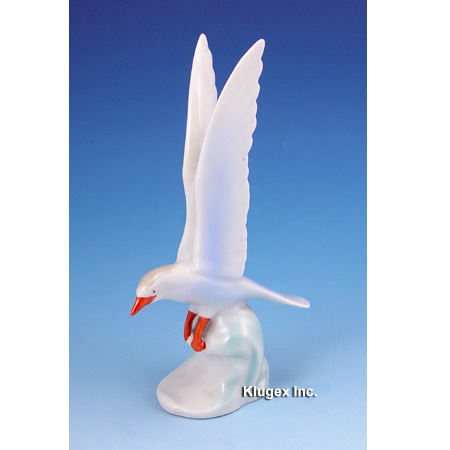 Vintage Hollohaza Seagull Figurine