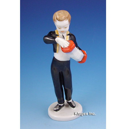 Vintage Hollohaza Boy Figurine