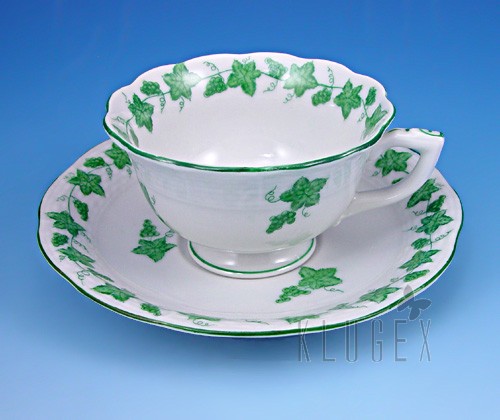 Herend Mocha Cup & Saucer Dated 1943