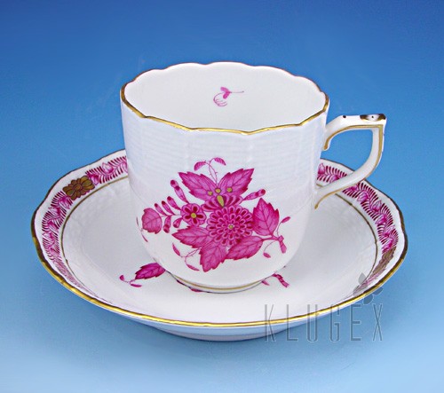 Herend Chinese Bouquet Coffee Cup & Saucer