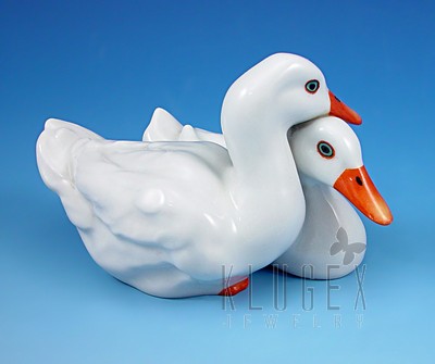 Antique Herend Pair of Ducks Figurine 1941