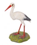Solid Bronze Stork Figurine