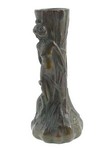 Solid Bronze Leda with Swan Small Vase