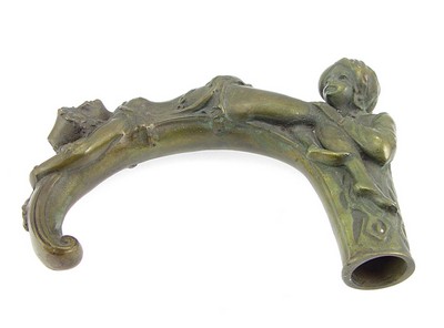 Solid Bronze Walking Stick Handle