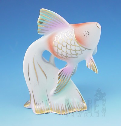 Vintage Hollohaza Fish Figurine