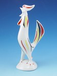 Vintage Hollohaza Deco Rooster Figurine