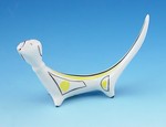 Vintage Hollohaza Deco Dachshund Figurine